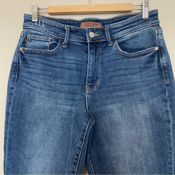 Judy Blue Mid Rise Vintage Wash Boyfriend Jeans Size 7|28 - Picture 6 of 16